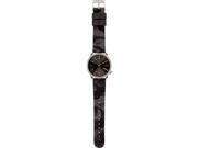 Komono KOM W2168 Unisex Stainless Steel Silver Case Black Fabric Wristband Round Watch