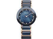 Bering 11429 767 Women s Stainless Rose Gold Bracelet Band Blue Dial Watch