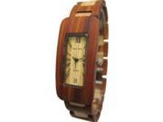 Tense Wood G8221SM Men s Two tone Bracelet Band Wood Dial Watch