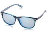Pepper s MP558 54 Men s Blue Frame Blue Lens Round Sunglasses