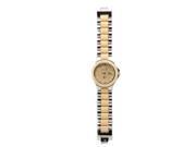 Silvano GST03 Men s Gracieux Silver and Tan Bracelet Band Beige Dial Watch