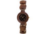 Tense Wood L7007W Men s American Walnut Wood Case Bracelet Band Brown Dial Watch