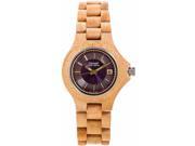 Tense G4302M VIOLET Mens Maple Light Wood Bracelet Band Purple Dial Watch