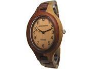 Tense Wood L7301I Unisex Multicolor Analog Wood Bracelet Band Wood Dial Watch