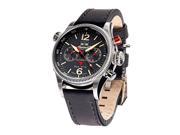 Ingersoll IN3225BK Black Leather Band Black Dial Watch