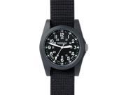 Bertucci 13350 Mens A 3P Sportsman Vintage Plastic Case Nylon Band Black Watch