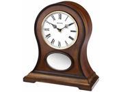 Bulova B6217 Brookfield Bluetooth Mantel White Dial Wood Clock