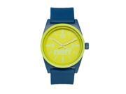 Neff NF0217 BLGN Men s Analog Blue Rubber Band Yellow Dial Watch