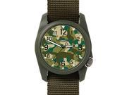 Bertucci 11029 Men s Commando Camo Analog Polyurethane Olive Nylon Strap Band Graphic Dial Watch