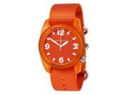 Bertucci 11034 Ladies Youth Solar Orange Nylon Band Orange Dial Watch