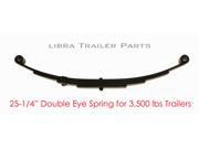 1 New trailer leaf spring 4 leaf double eye 3500 lbs axle 20015