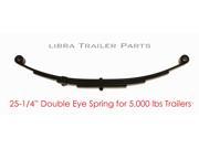 1 New trailer leaf spring 4 leaf double eye 2500lbs for 5000 lbs axle 20016
