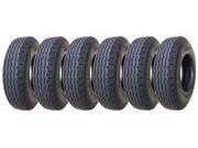 Set of 6 New Mobile Home Trailer Tires 8 14.5 14PR Load Range G 11067
