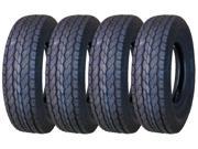 Set of 4 New Free Country Trailer Tires ST 205 75D14 Load Range C Deep Tread 11020