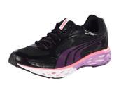 Puma Women s Bioweb Elite Plus Running Shoes Black Grape FluoPink 6