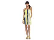 Roxy Juniors Fairest Light Tube Dress Yellow Multi XS