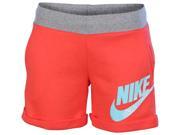 Nike Big Girls 7 16 Novelty Knit Sport Casual Shorts Light Crimson Small