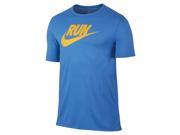 Nike Men s Dri Fit Run Swoosh Running T Shirt Photo Blue XL