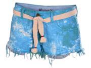 Element Women s Descent Tie Dyed Cut Off Shorts Teal 28