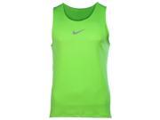 Nike Men s Dri Fit Aeroreact Running Singlet Top Action Green Medium