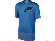 Nike Men s Futura Tech Graphic T Shirt Blue Small