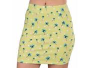 Element Juniors Vacation All Over Palm Tree Printed Skirt Key Lime Medium