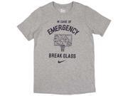 Nike Big Boys 8 20 Break Glass Basketball T Shirt HeatherGray Small