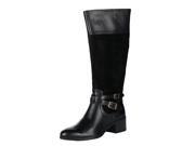 Franco Sarto Women s Lapis Suede Riding Boots Black Suede 6.5