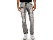 True Rock Men s Parker Denim Jeans Grey Blk 517 34