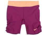 Nike Little Girls 4 6X Dri Fit Sports Essentials Shorts Purple 4