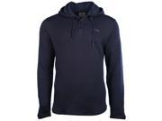 Vans Men s Shaded 3 Button Pullover Hoodie Navy Blue Large