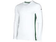 Nike Men s Dri Fit Speed Legend Long Sleeve Football T Shirt White Green 2XL