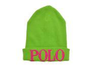 Polo Ralph Lauren Women s Polo Embroidered Beanie Lime Glow