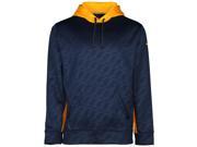 Nike Men s Therma Fit KO Football Pullover Hoodie Navy Yellow Large
