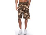 True Rock Men s Camouflage Belted Cargo Shorts Brown 7703 40