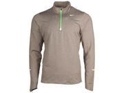 Nike Men s Dri Fit Element 1 2 Zip Running Shirt Gray XL