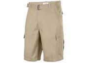 One Tough Brand Men s Cotton Twill Belted Cargo Shorts Light Coffee 40