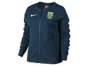 Nike Women s Team Brazil Tech Fleece Sportswear Jacket TealGreen Small