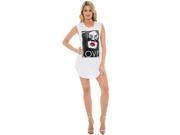 True Rock Women s Love Sleeveless Graphic Dress White Medium