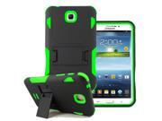 Samsung Galaxy Tab 3 7.0 Impact Silicone Case Dual Layer with Stand Green