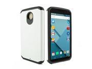 Motorola Google Nexus 6 TPU Slim Rugged Hard Case Cover White