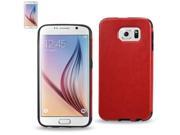 GENUINE REAL LEATHER COVER FOR SAMSUNG GALAXY S6 SM G920T SM G920P SM G920A SM G920V SM G920R Red