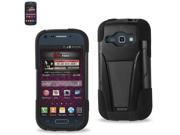 Silicon Case Protector Cover Samsung Galaxy Ring Prevail 2 M840 NEW TYPE KICKSTAND BLACK