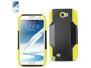 Silicon Case and plastic Cover Samsung GALAXY Note II N7100 BLACK YELLOW