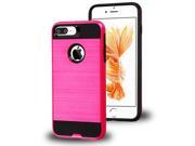 Apple IPhone 7 Plus Hybrid Brushed Shockproof Tough Case Cover Pink