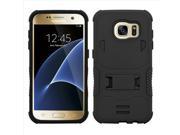 Samsung Galaxy S7 Edge Impact Silicone Case Dual Layer with Stand Black