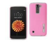 REIKO LG K7 SOLID ARMOR DUAL LAYER PROTECTIVE CASE IN PINK