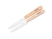 Two Piece Beechwood Handle Paring Knife Set with Stainless Steel Blades