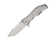 3 7 8 Stonewash Finish Cpm S30V Stainless Assisted Opening Tanto Blade Knife