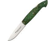 Consoli Lockback Knife with Green Burlwood Handles